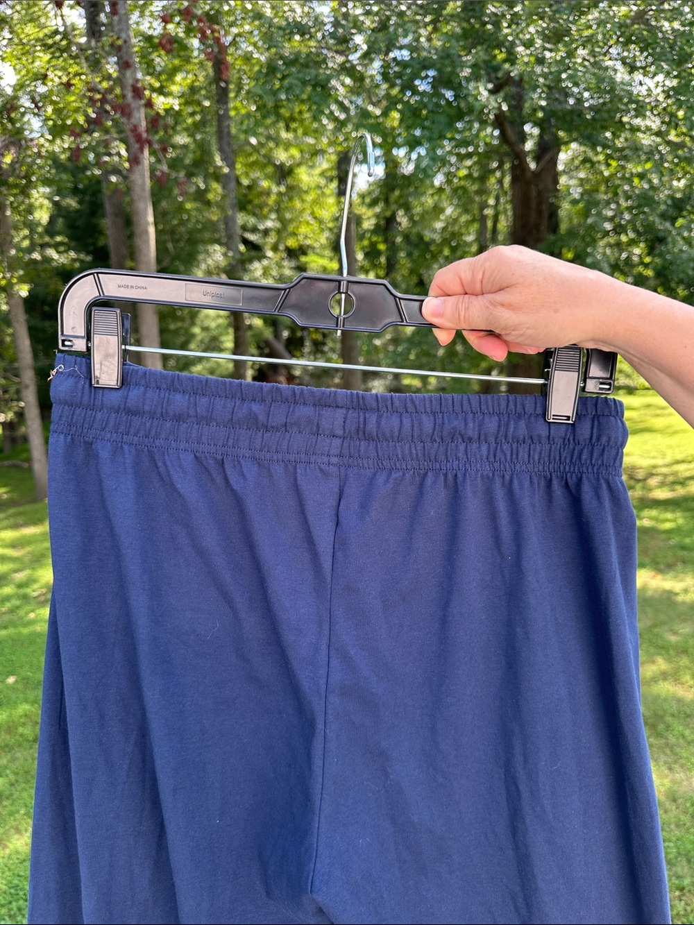 Pact Women’s Luxe Signature Wide Leg Pants Navy Blue Size Small NWT - Picture 9 of 10